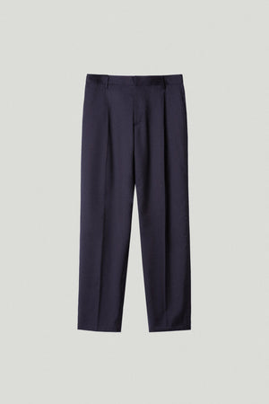 Blue Navy | The Wool Tailored Pants with Pinces