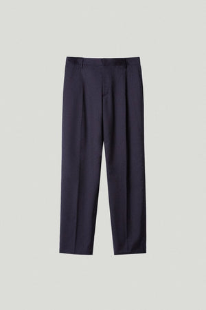 Blue Navy | The Wool Tailored Pants with Pinces