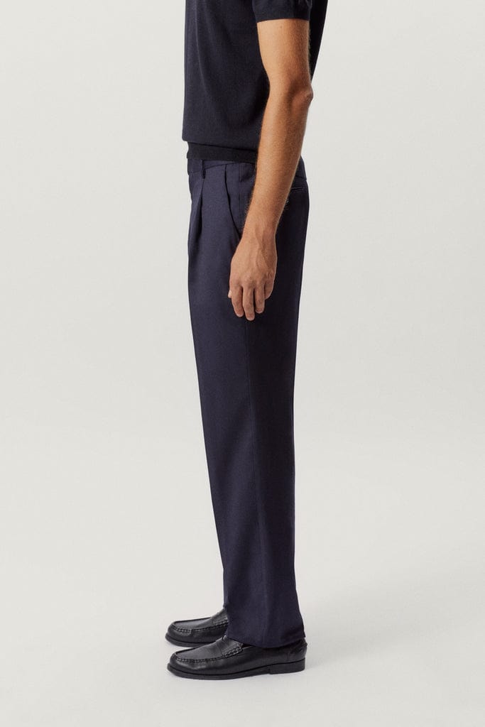 Blue Navy | The Wool Tailored Pants with Pinces