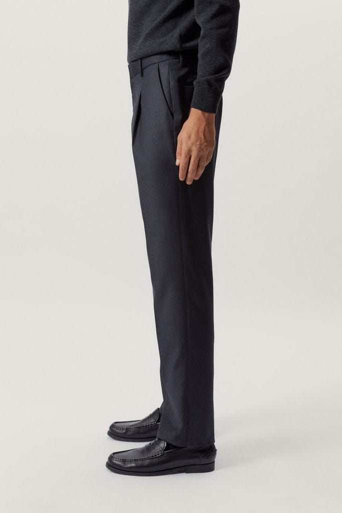 Anthracite Grey | The Wool Tailored Pants with Pinces