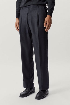 Anthracite Grey | The Wool Tailored Pants with Pinces