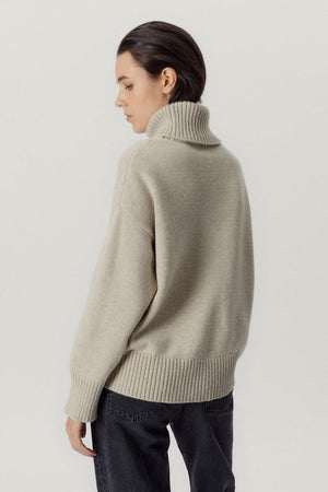 Ecru | The Woolen Chunky Roll-Neck