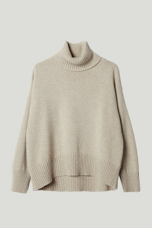 Ecru | The Woolen Chunky Roll-Neck