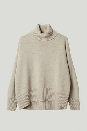 Ecru | The Woolen Chunky Roll-Neck