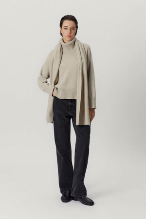 Ecru | The Woolen Chunky Roll-Neck