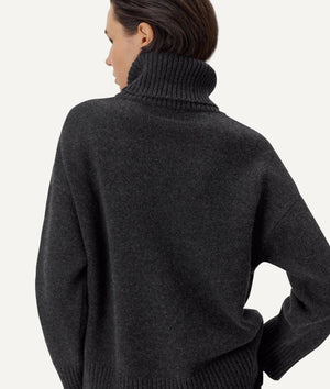 The Woolen Chunky Roll-Neck - Ecru / S