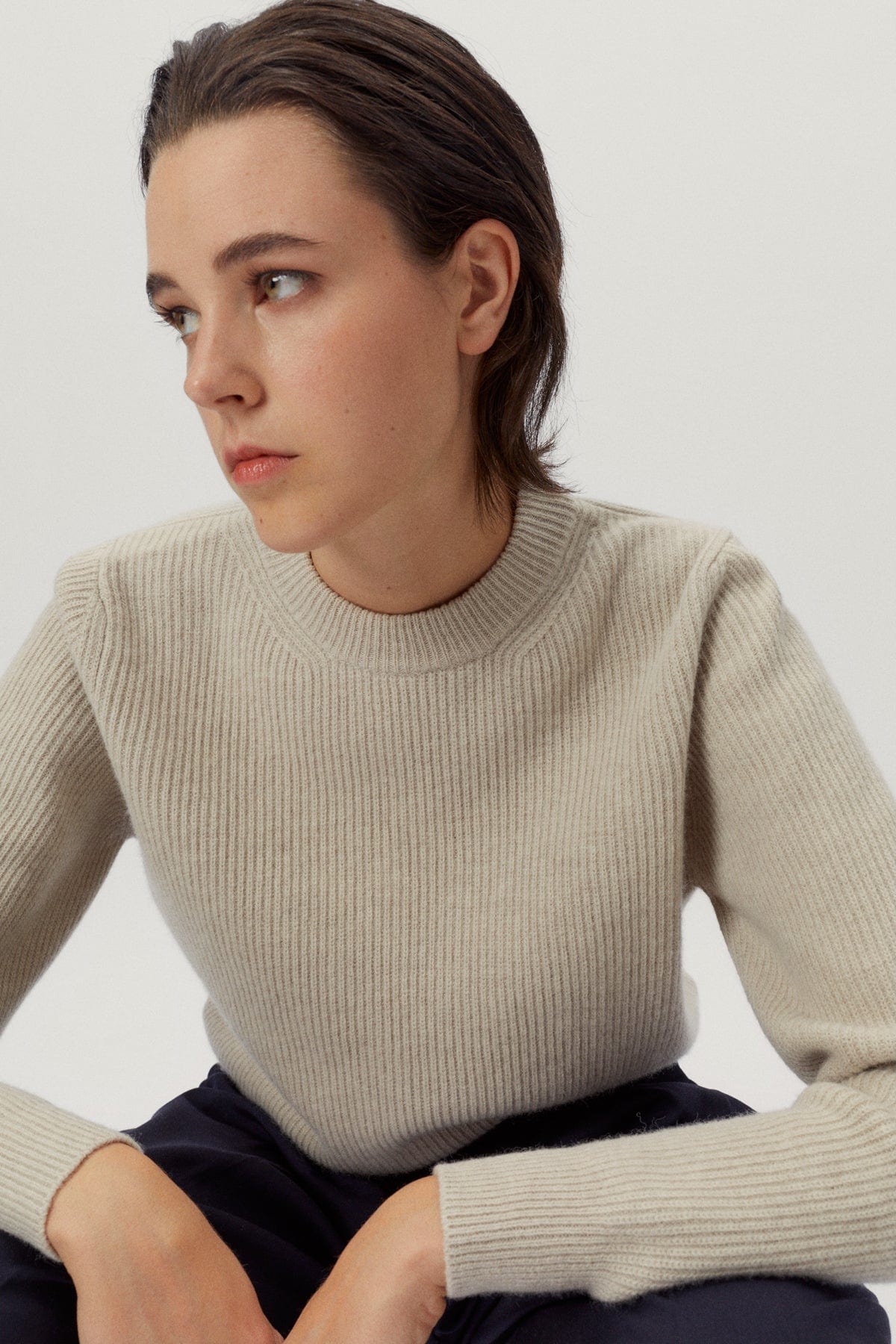 Ecru | The Woolen Perkins Sweater