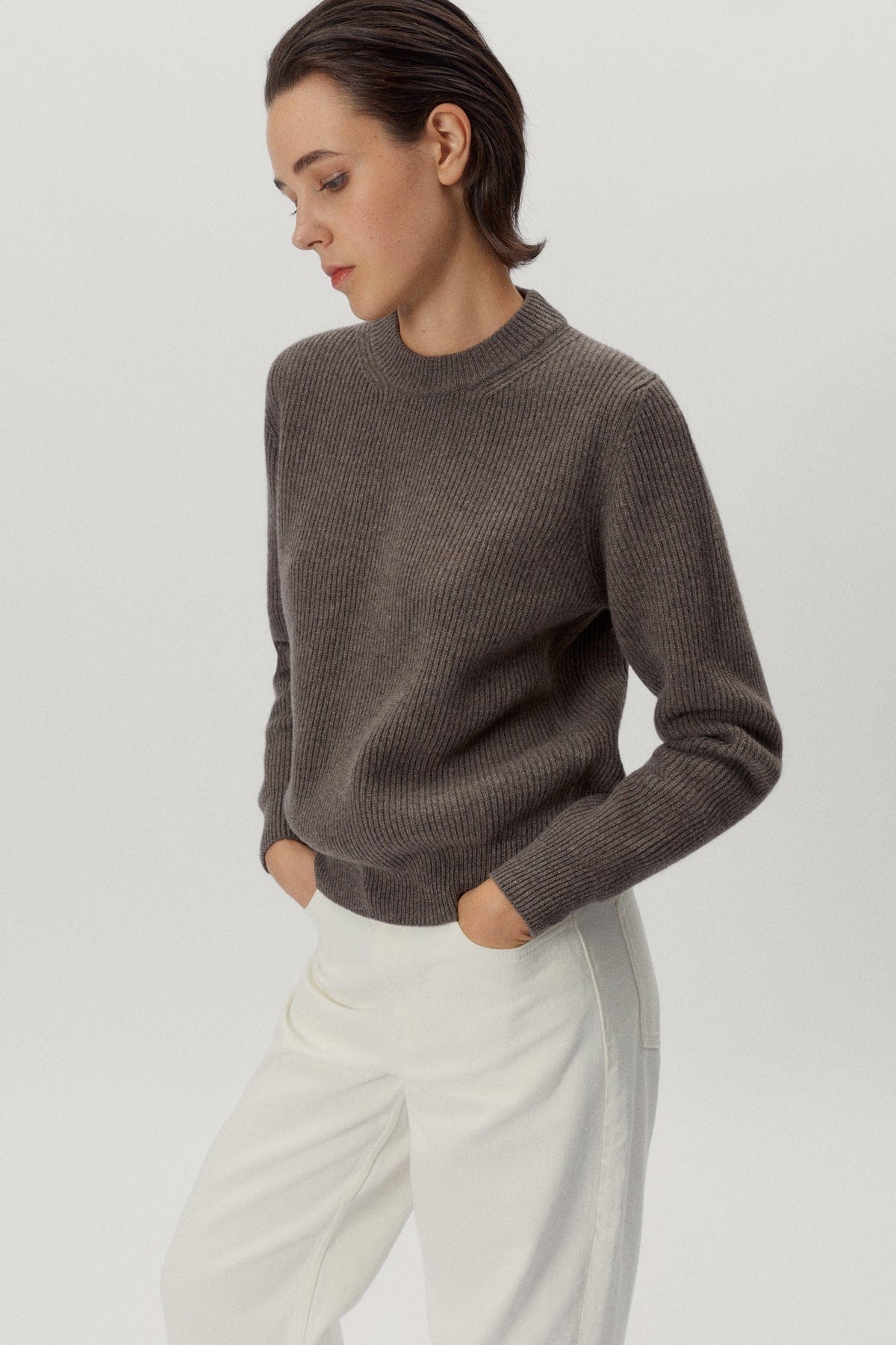 Taupe | The Woolen Perkins Sweater