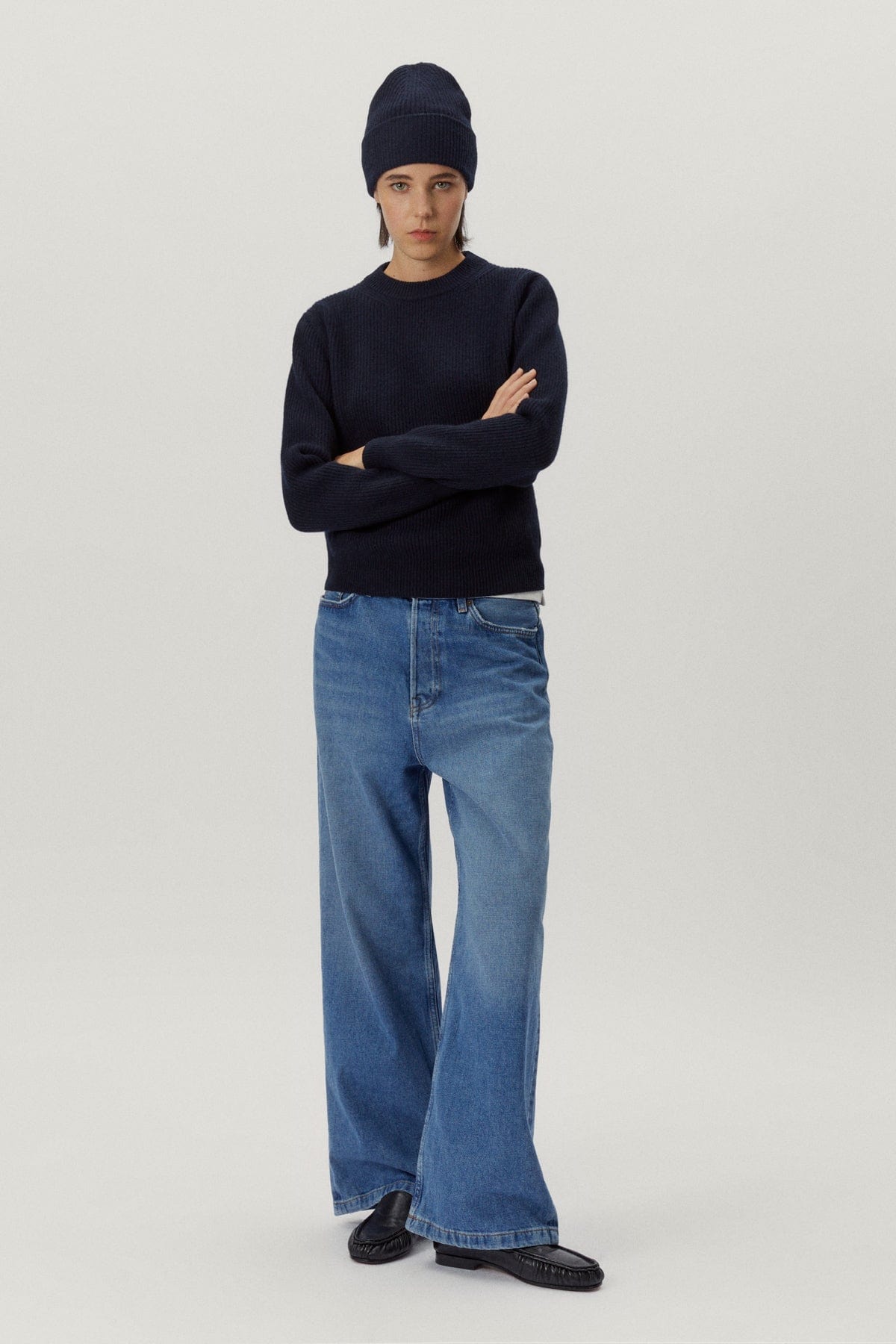 Blue Navy | The Woolen Perkins Sweater