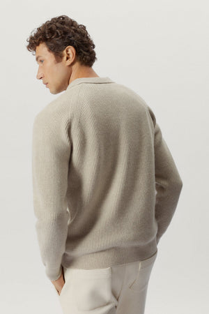 Ecru | The Woolen Ribbed Polo