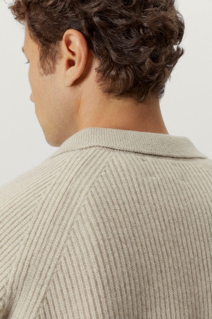 Ecru | The Woolen Ribbed Polo