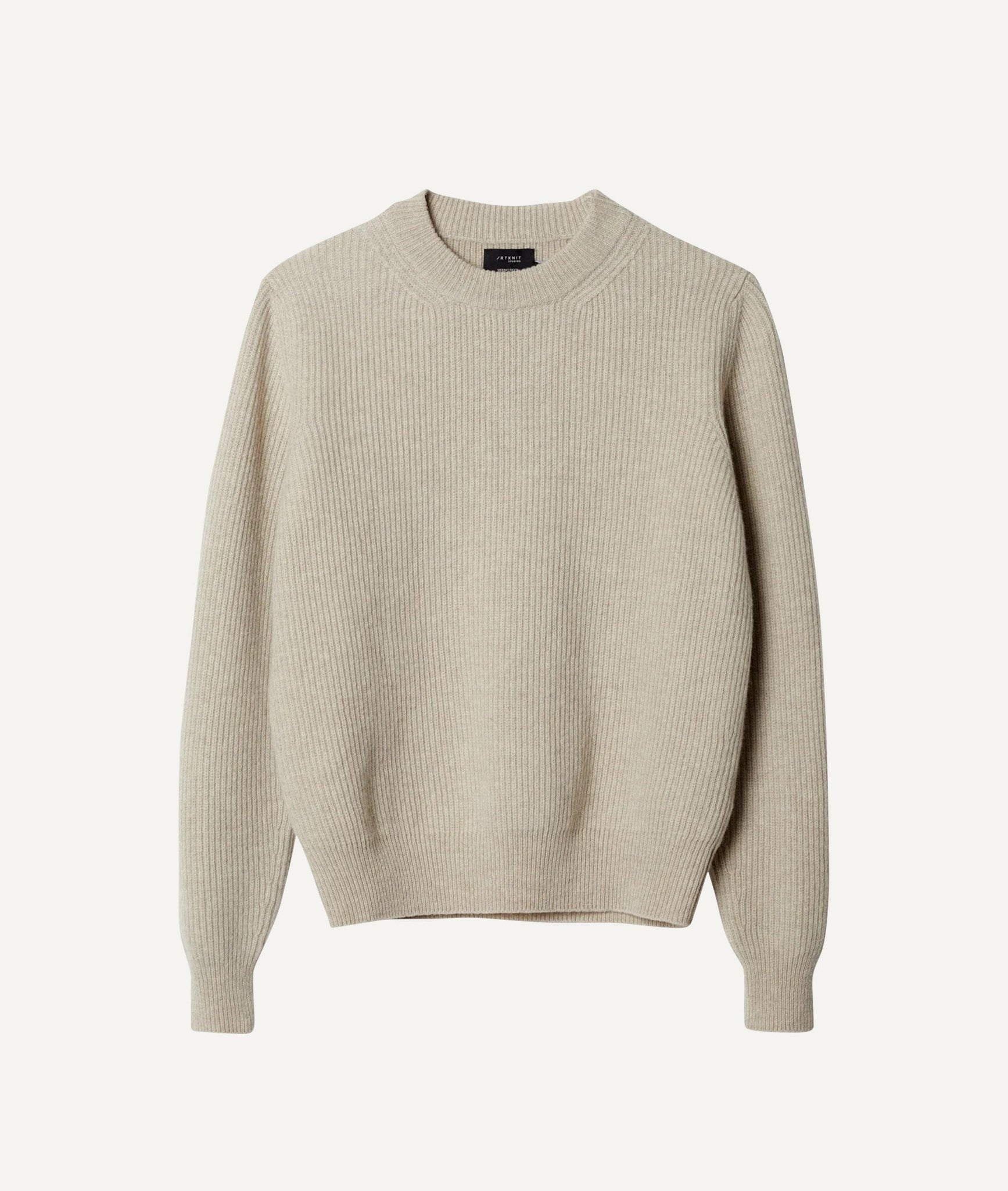 The Woolen Ribbed Sweater - Ecru / M