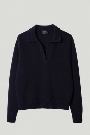 the woolen vintage polo blue navy