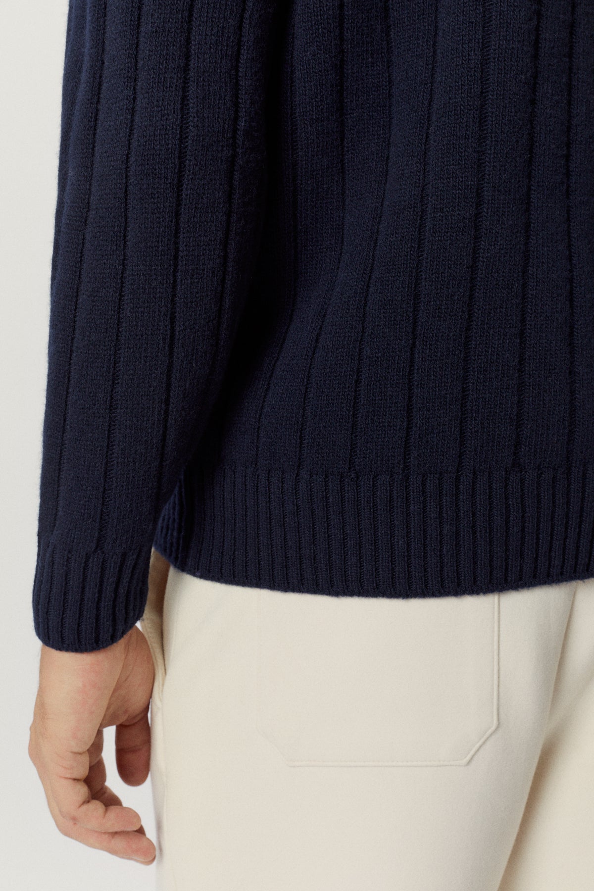 Blue Navy | The Woolen Vintage V-Neck