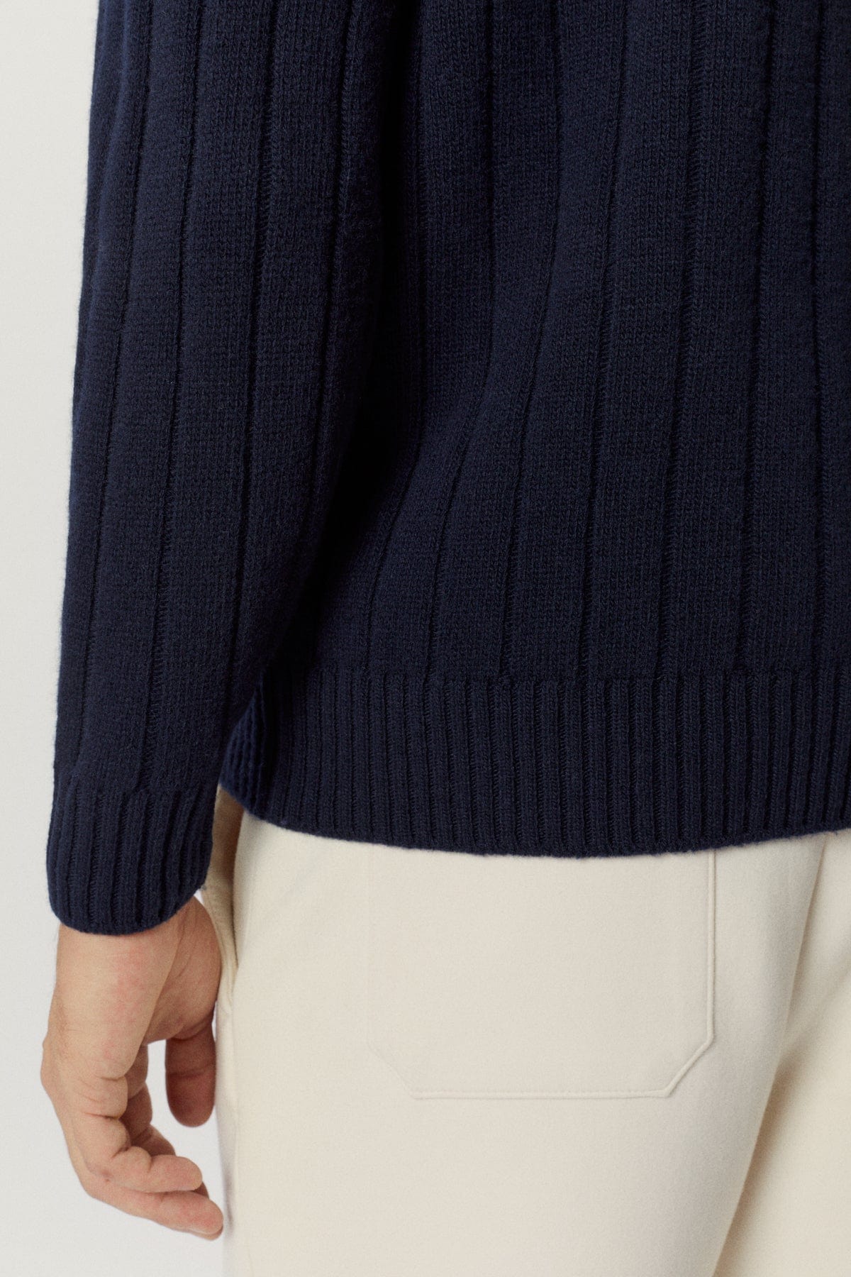Blue Navy | The Woolen Vintage V-Neck