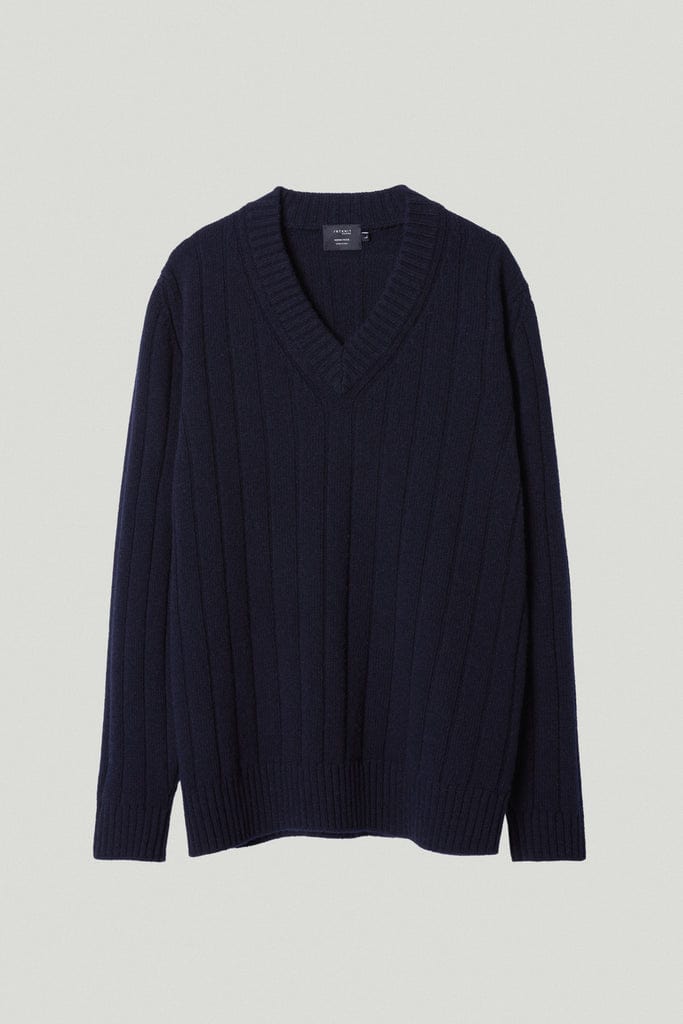 Blue Navy | The Woolen Vintage V-Neck