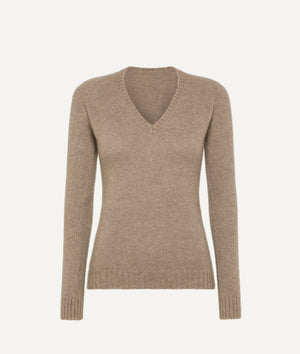 V-Neck Sweater in Cashmere
