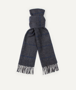 Glen Check Scarf in Wool