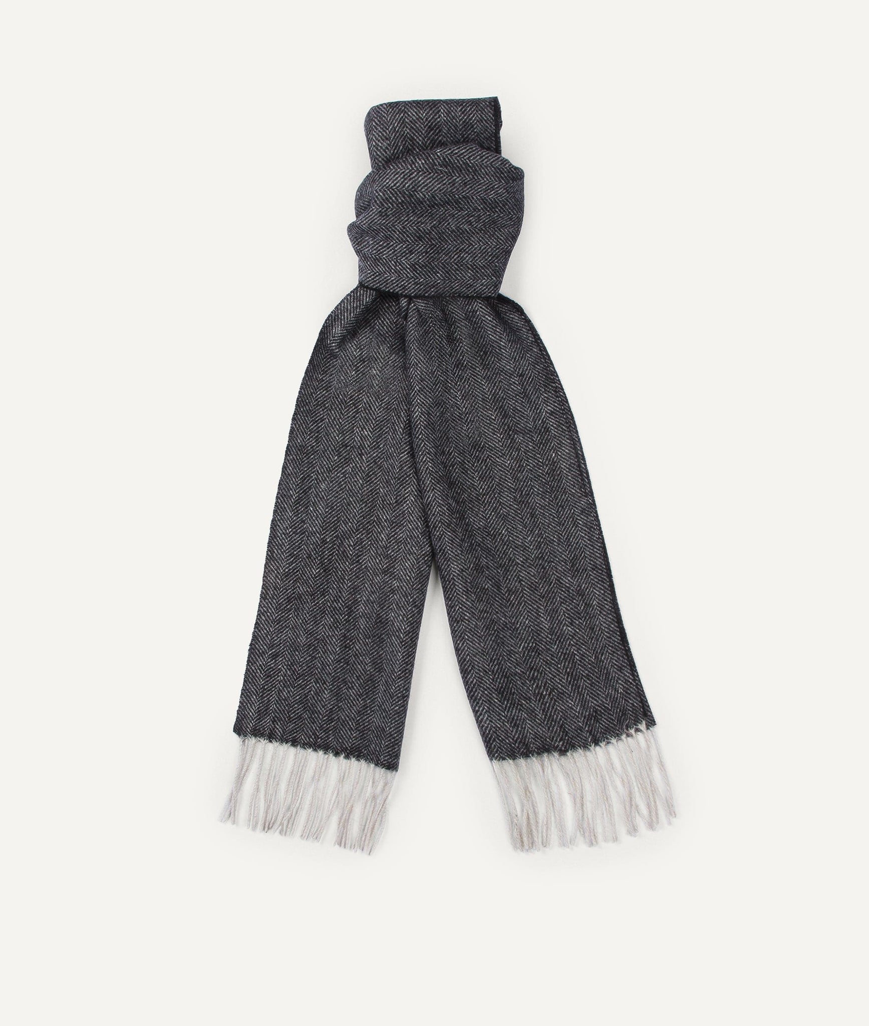 Herringbone Scarf in Wool