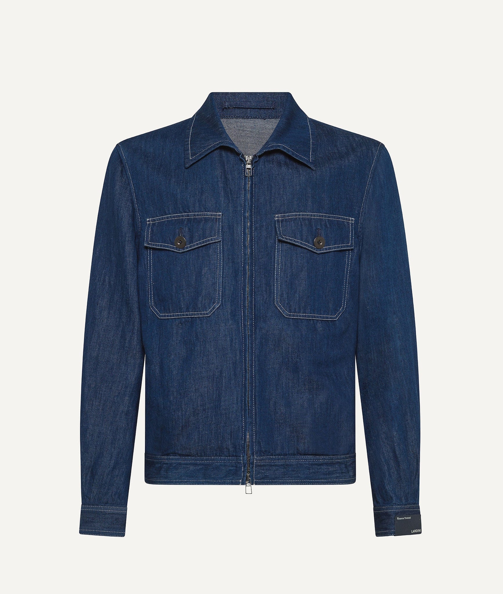 Lardini - Denim Jacket in Cotton & Linen