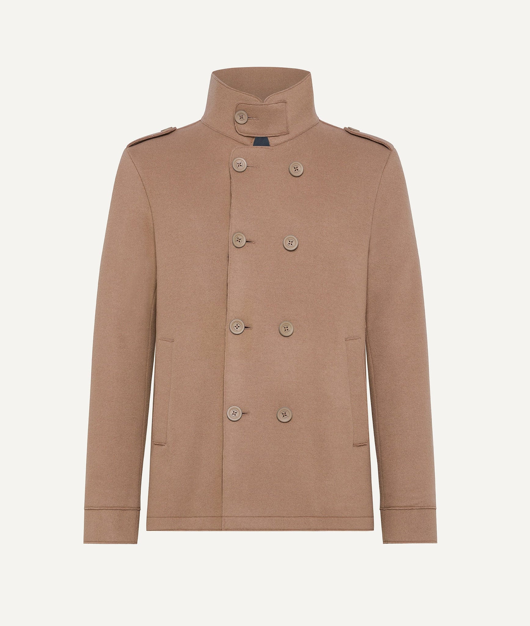 Herno - Double Breasted Coat in Virgin Wool