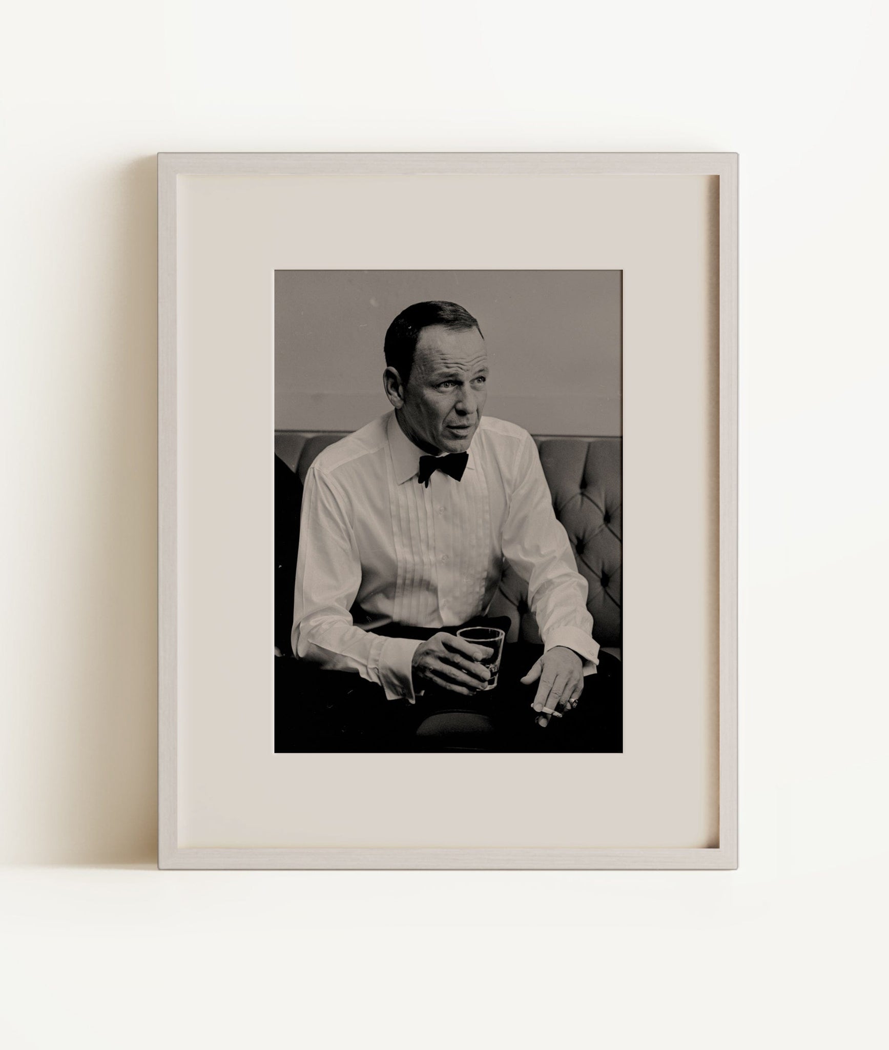 Frank Sinatra backstage at the Sands Hotel and Casino, Las Vegas, Nevada, USA