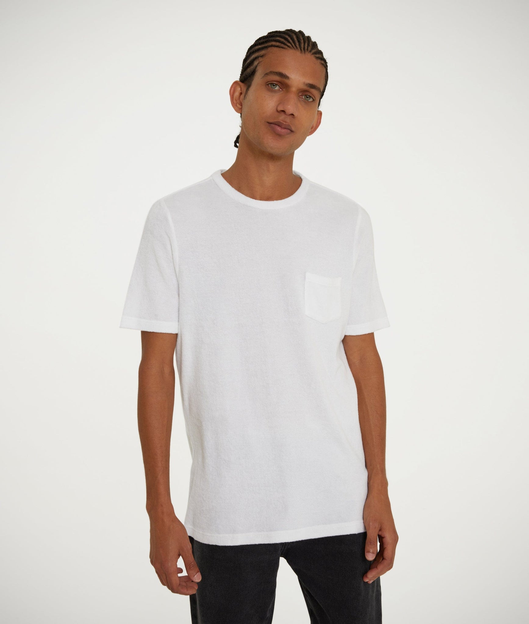 Towelling T-Shirt in Cotton