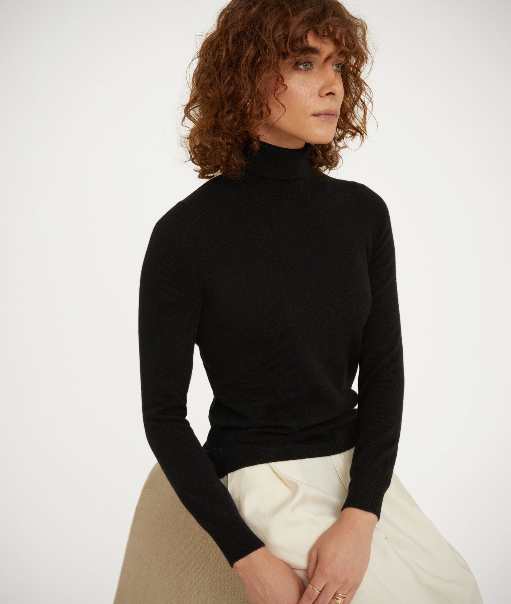 Roll Neck in Cashmere