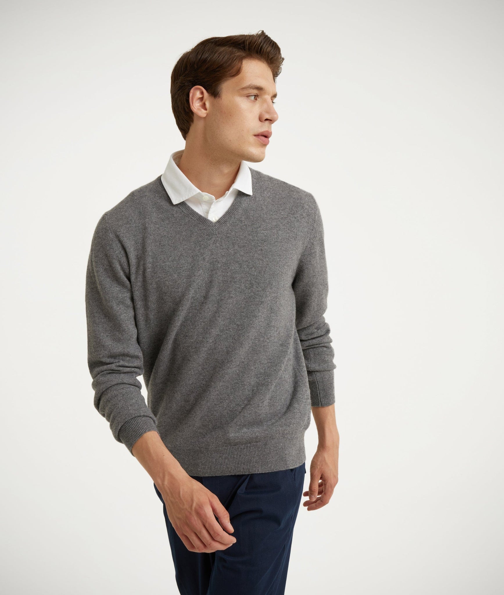 V-Neck in Cashmere