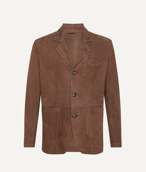 Barba - Leather Jacket in Suede