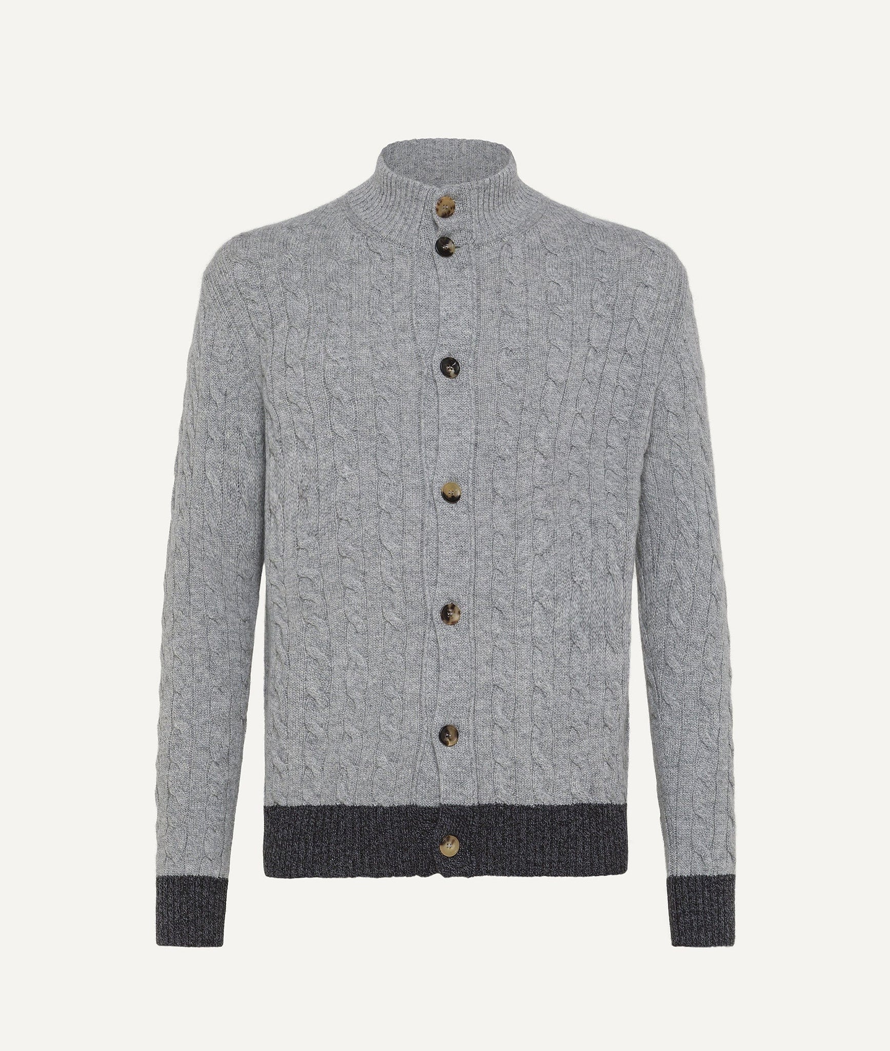 Svevo - Braided Cardigan in Cashmere