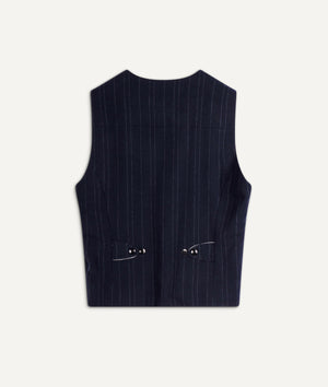 A.b.c.l. - Gilet Pinstripe in Wool