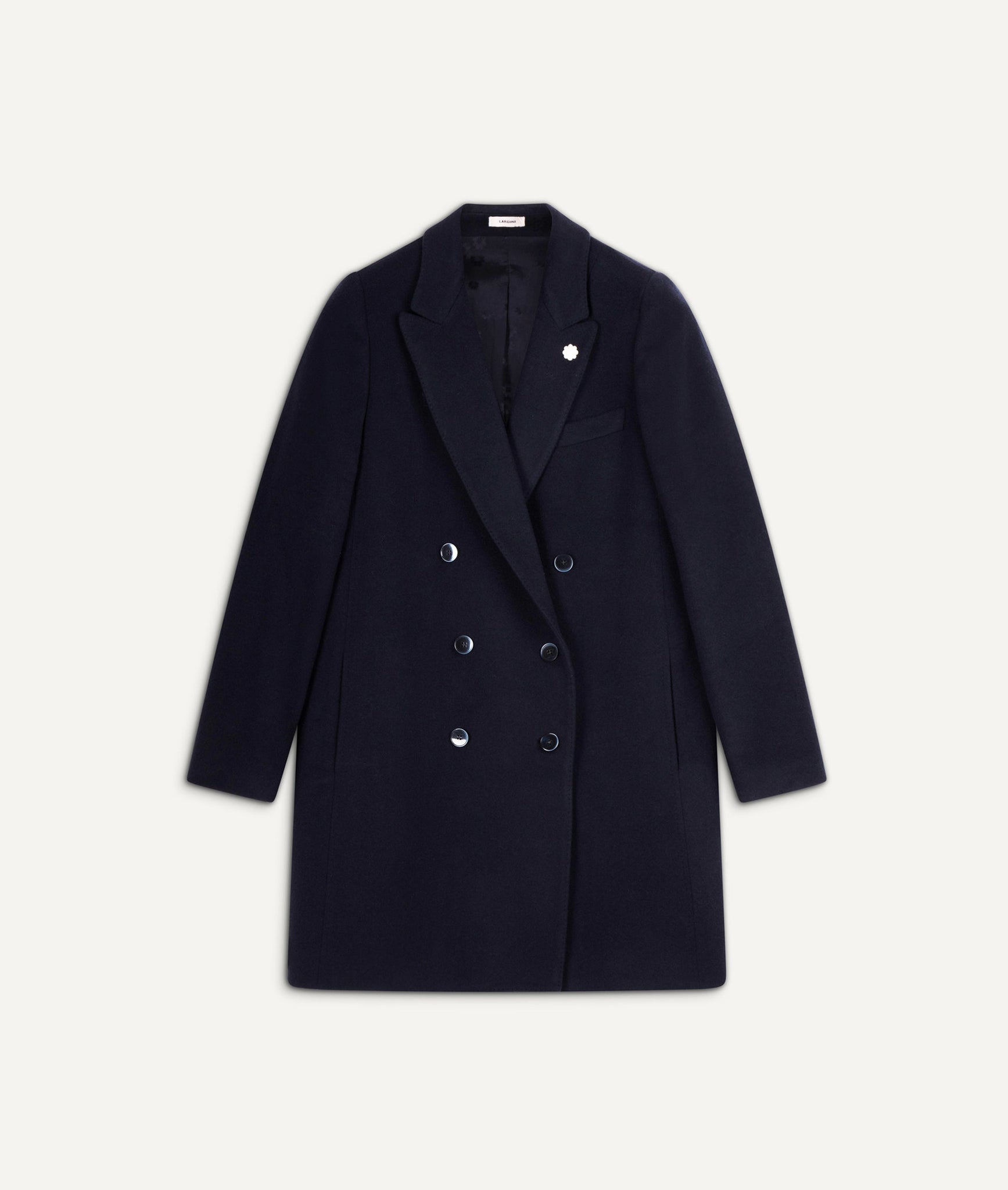 Lardini - Double Breasted Coat in Nylon