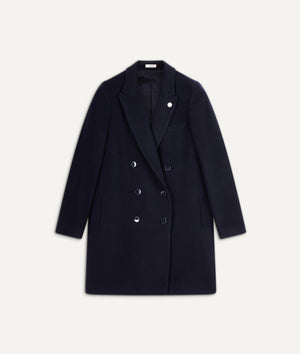 Lardini - Double Breasted Coat in Nylon