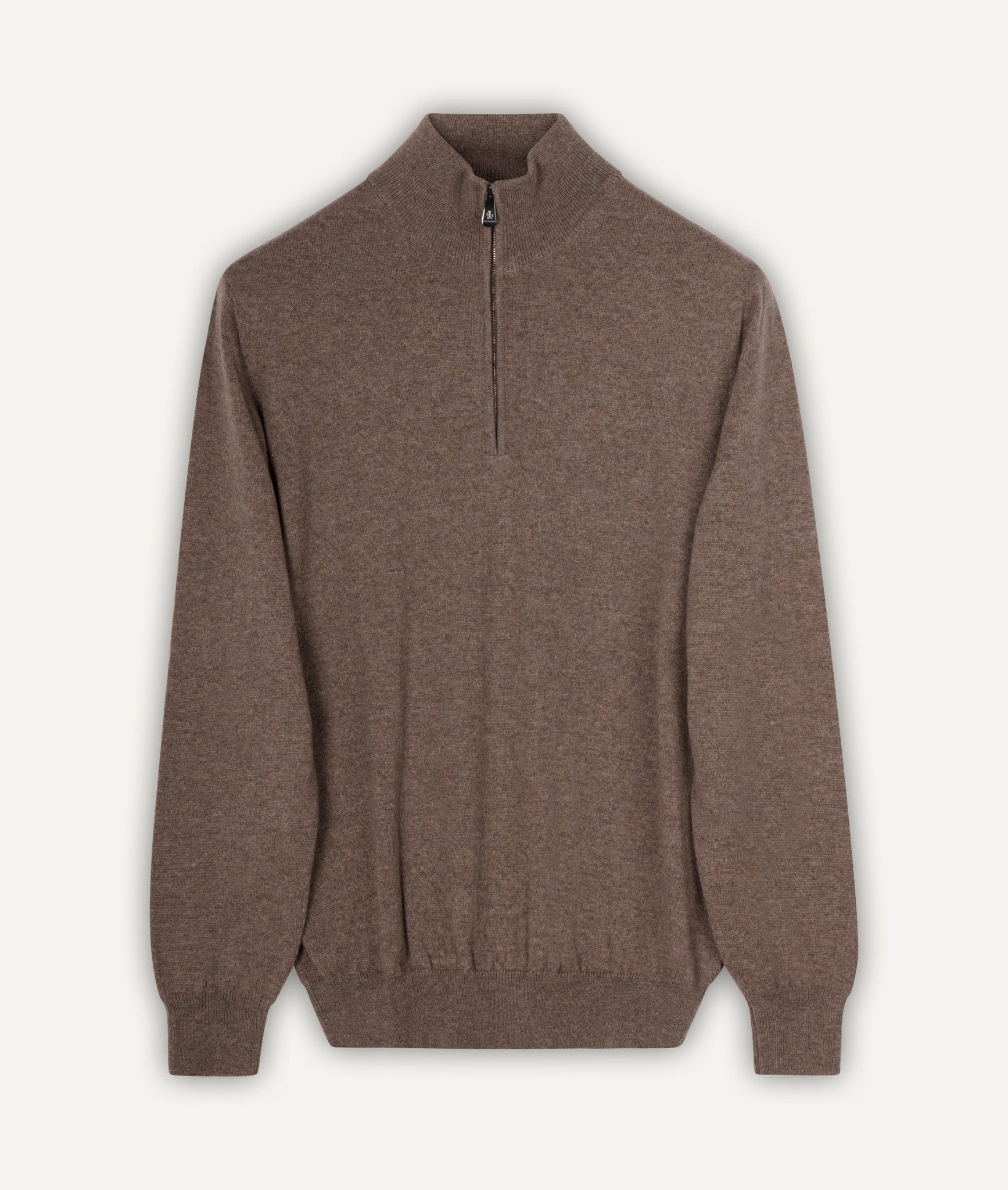 Zip-up Sweater in Cashmere