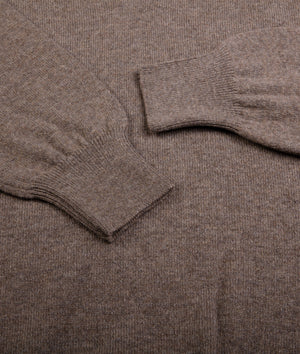 Zip-up Sweater in Cashmere