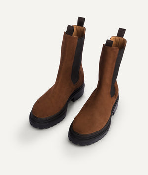 High Shaft Chelsea Boot in Suede