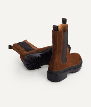 High Shaft Chelsea Boot in Suede