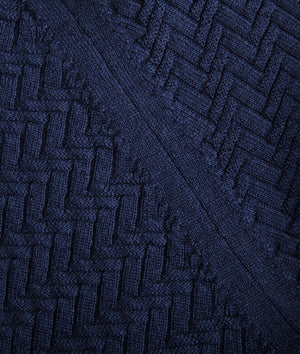 Pattern Stitch Round Neck in Cashwool